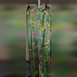 Zara Floral Green Pants